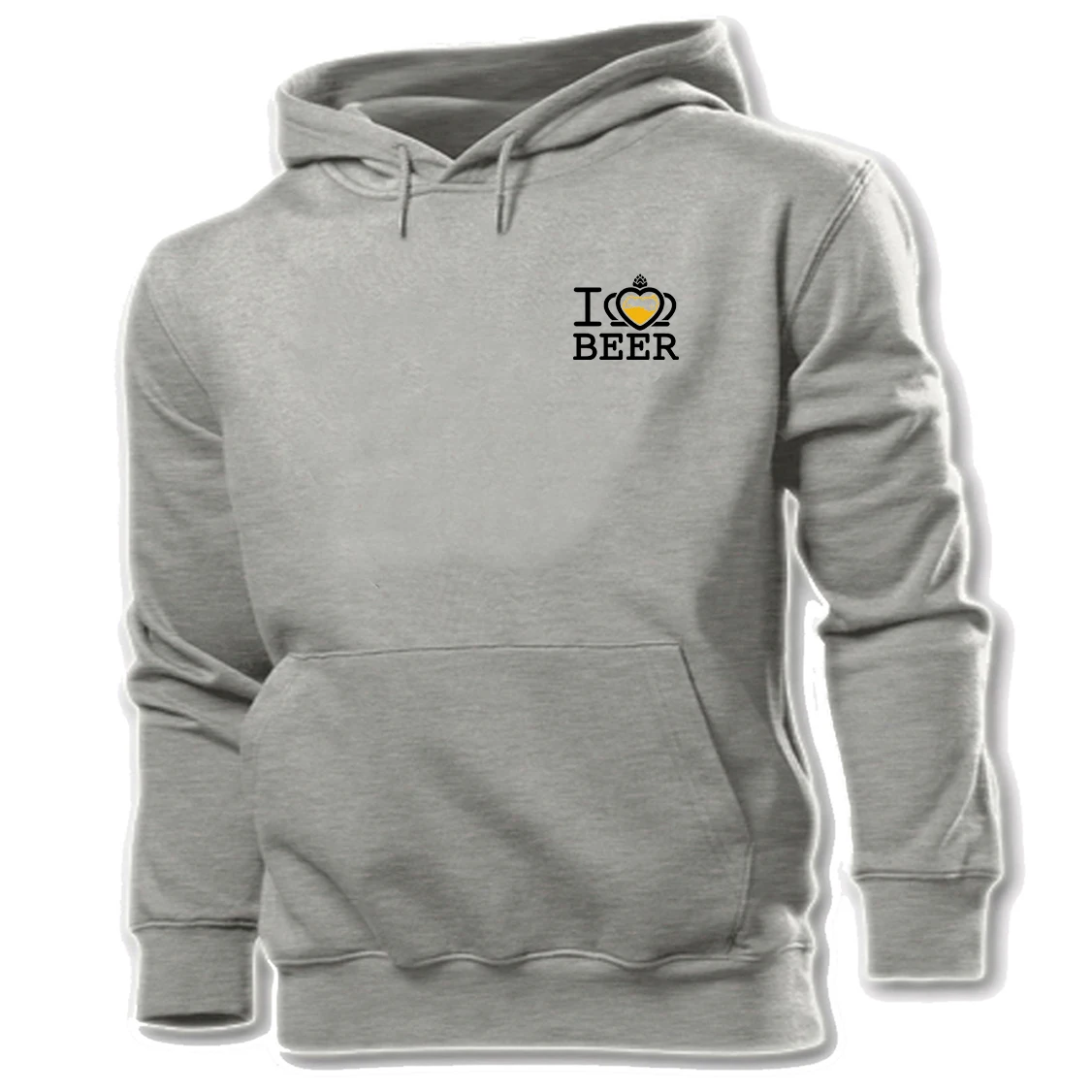 

I Love Beer Design Unisex Graphic Hoodie Sweatshirt Strings Mens Womens Print Hooded Tops Pullover Coat
