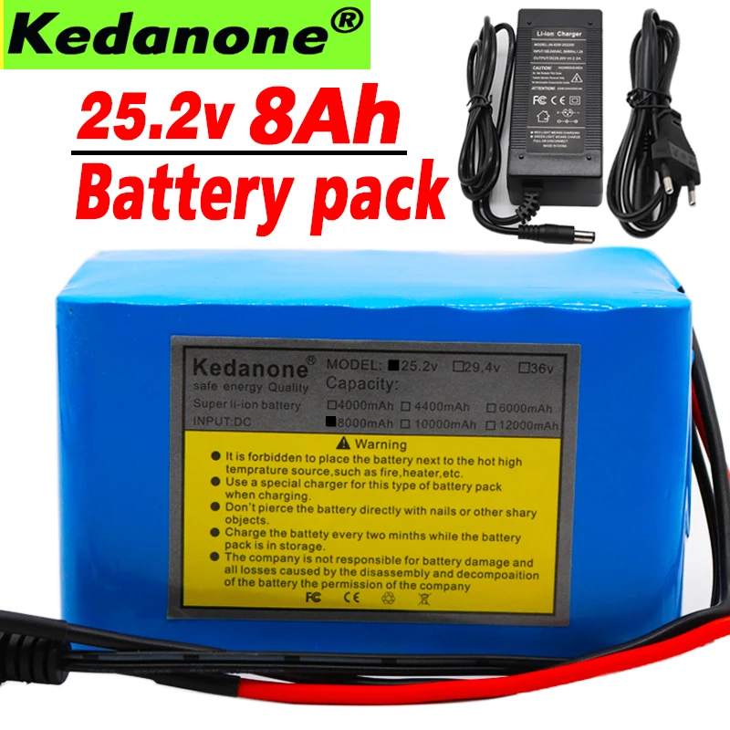 6S4P 24 v 8Ah литиевая батарея esooter 25 V литий ионный аккумулятор для коляски пакет DC 250 w