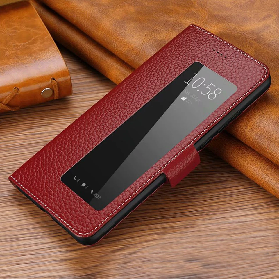 Для huawei P30 чехол Официальный интеллигентая(ый) Smart View Vindow кожаный чехол для huawei P30 Pro откидная крышка полный защитный чехол