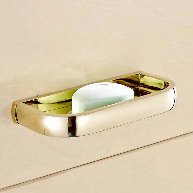 Хромированный настенный держатель для мыла латунь/золото/черный/розовое золото