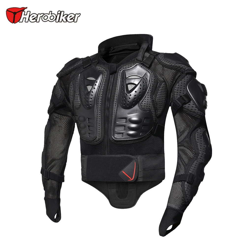 HEROBIKER мотоциклетная Броня Защита Защитное снаряжение Защита тела куртка для мотокросса мото куртки с защитой шеи
