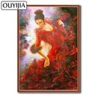 OUYIJIA танцор балета красота Танго алмаз 5D Сделай Сам девочка украшение подарок мозаика вышивка Стразы Вышивка крестиком танцы