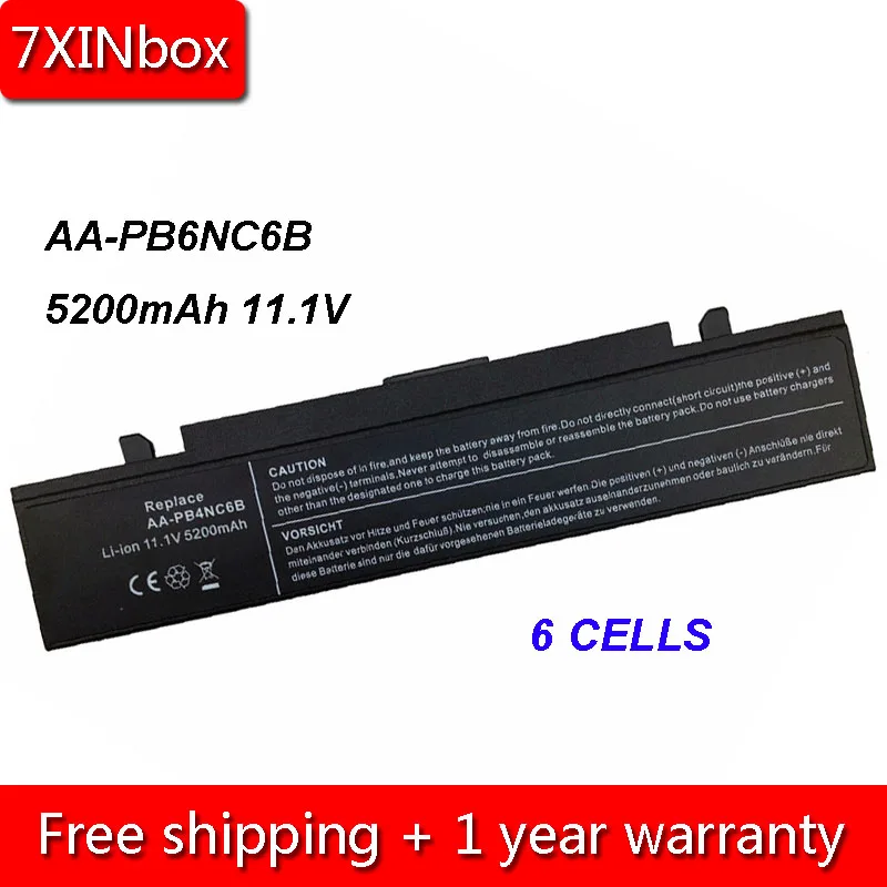 Аккумулятор для ноутбука 7XINbox 5200 мАч 11 1 В Samsung M60 P210 P50 P60 R39 R41 R45 R70 X360 X60