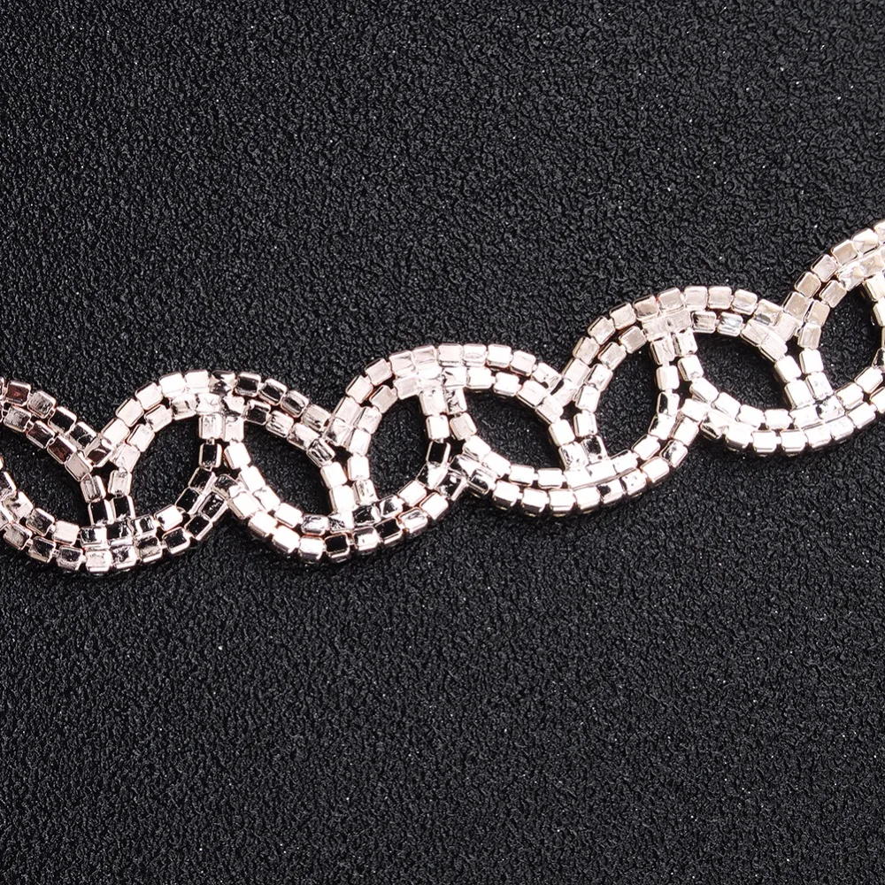 Miallo Full Austria Rhinestone Rose Gold Bridal Headband Hair Jewelry Women Chain Headpieces Accessories Wedding Tiara | Украшения и