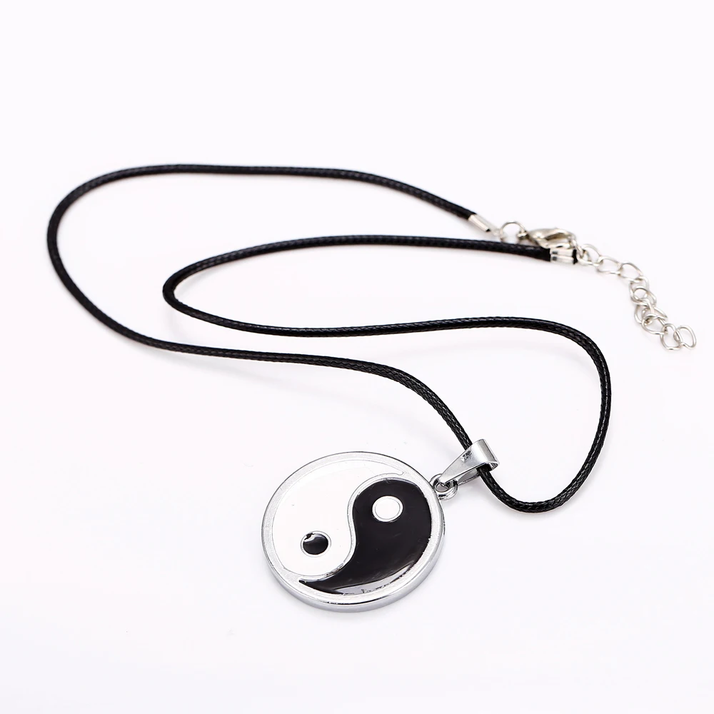 24 Pcs/Lot Hinata House Chaos Charms Fantastic Ying Yang Pendant Taiji Bagua Charm Tai Chi Diagram Necklace Bulk Wholesale | Украшения и