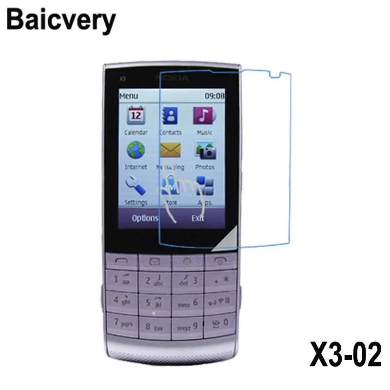 Нано ударостойкая мягкая прозрачная защитная Экран протектор для Nokia X3 02 Новая