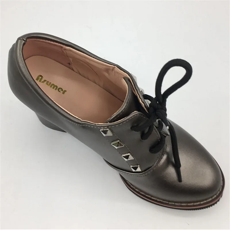 ASUMER Женские туфли на каблуке большие размеры 33–43 обувь высоком офисные женские