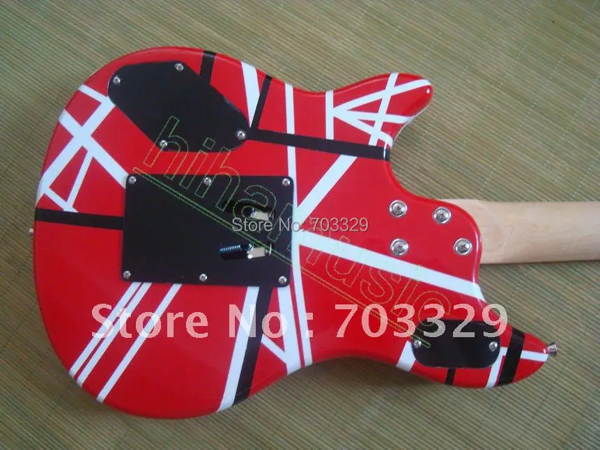 E V H VAN HALEN Гитары Вольфганг 5150 белые и красные полосы пикапы зебры Charvel Гатри говн