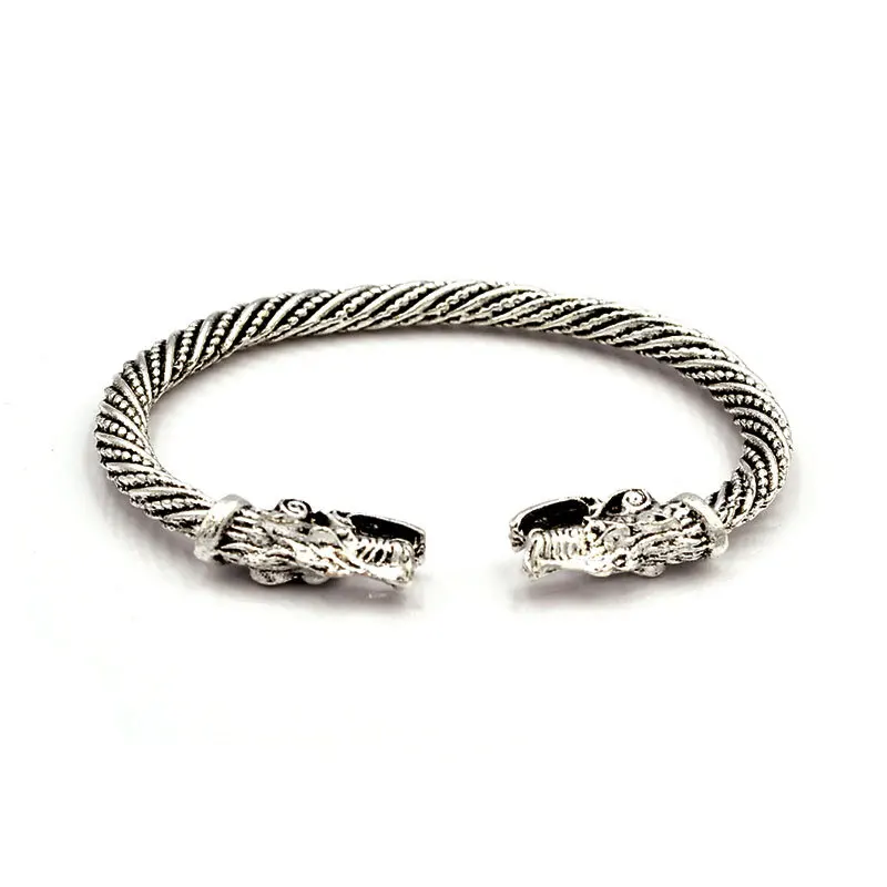Подростковый волчий браслет индийские ювелирные изделия Модные антикварные
