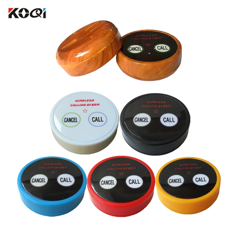 

10pcs KOQI LIMITED Electronic Calling Buzzer System Wireless Transmitter Restaurant Equipment 2 keys Table Call Bell K-D2