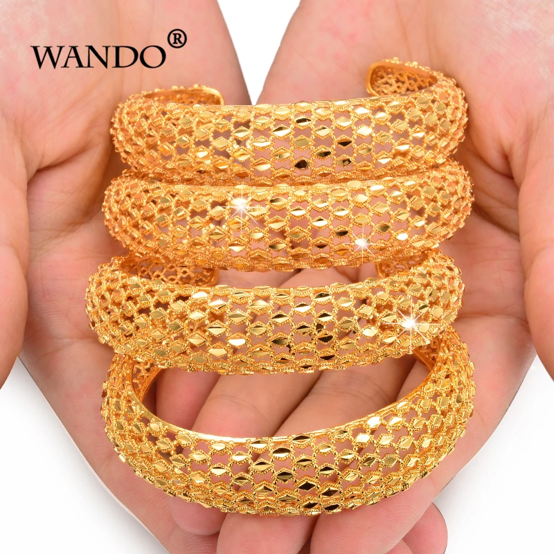 WANDO 4 шт./лот браслет для невесты женщин золотой цвет оптовая продажа в дубайском