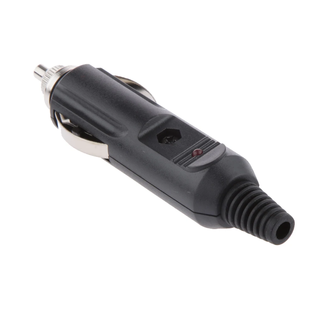 

Replacement Male Car Cigarette Lighter Socket Plug Connector Fuse LED Neon