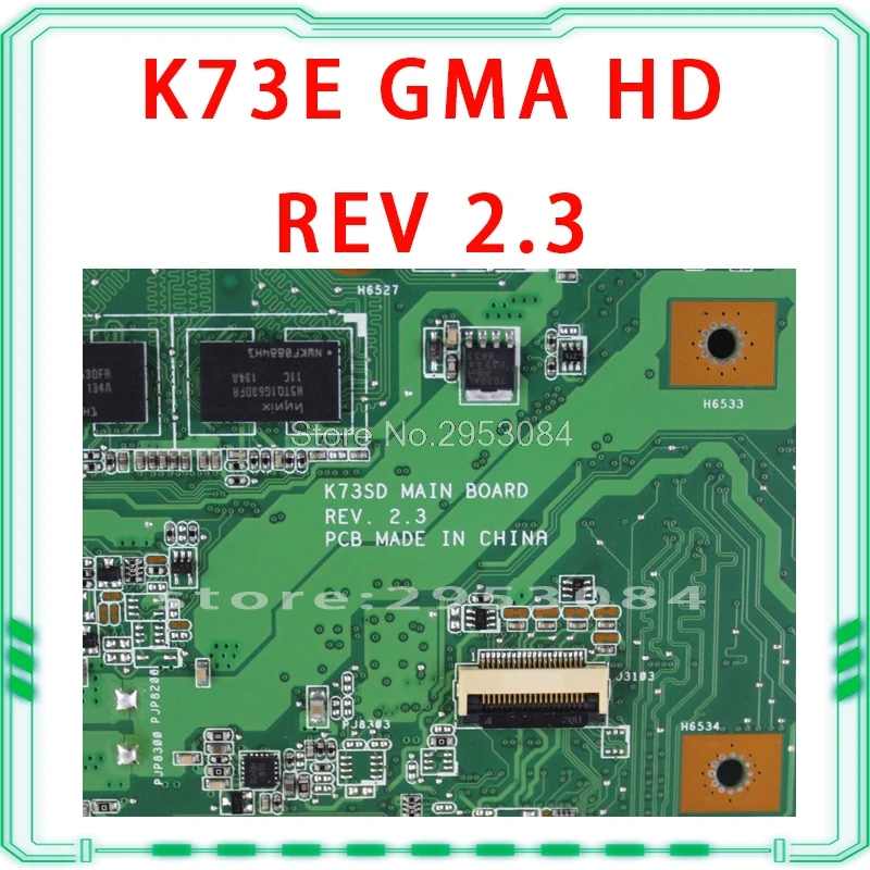 K73E Motherboard REV 2.3 HM65 USB2.0 For Asus X73E K73SD Laptop motherboard Mainboard test 100% OK | Компьютеры и офис