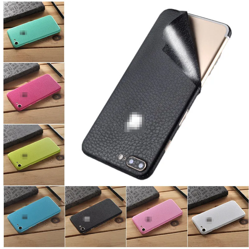 Кожаная наклейка с узором для iPhone 6, 6 S, 7, 8 Plus, X, задняя пленка, тонкая защитная крышка, задняя декоративная наклейка