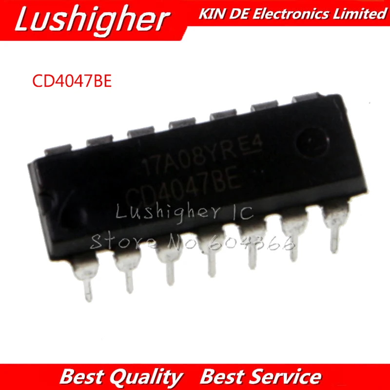 

100PCS CD4047BE DIP14 CD4047 DIP 4047BE DIP-14 New Original IC