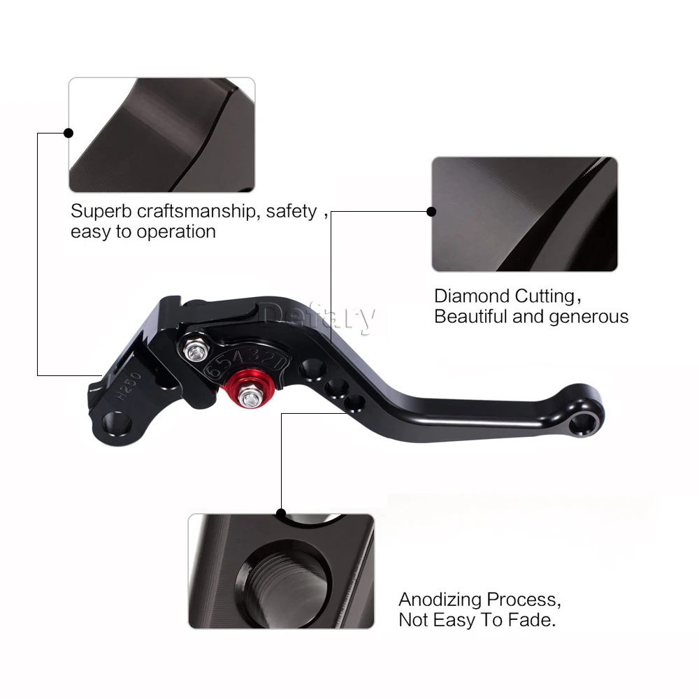 Defary мотоцикл тормозной рычаг мотоцикла сцепление для Honda CBR500R/CB500F/X 2013-2018 AL сплав