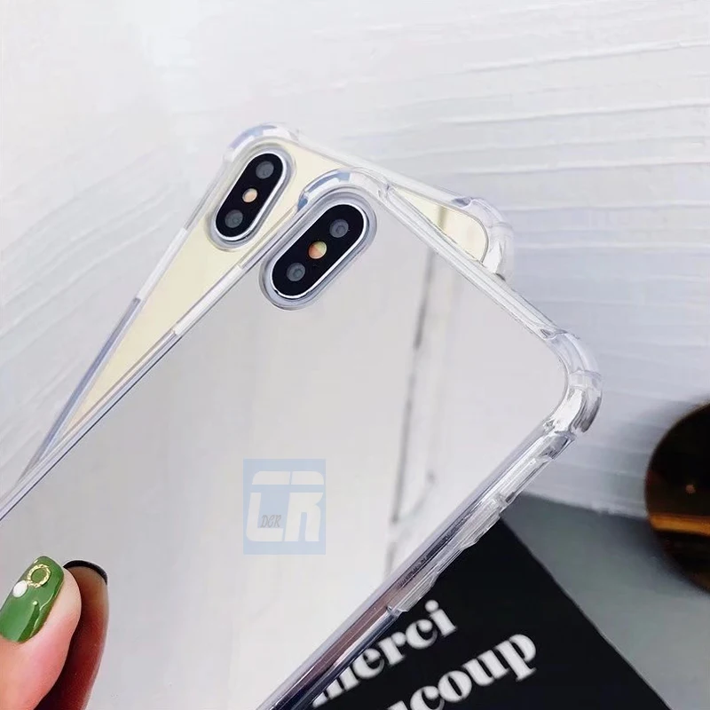Plating Mirror Phone Case for iPhone X XR XS Max Luxury Soft TPU Shockproof Cover 8 7 6 6s Plus Girly Cute Back Cases |