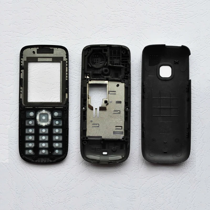 ZUGZUC для Nokia C1-01 полный корпус задняя крышка+ средняя рамка+ клавиатура+ логотип
