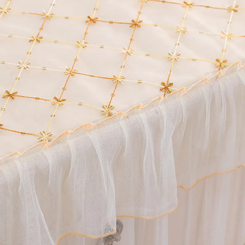 

Table Decorations Home Table Cloth With Lace Rectangular Tablecloth To Table Covers Romantic Lace Embroidered Coffee Table Cover