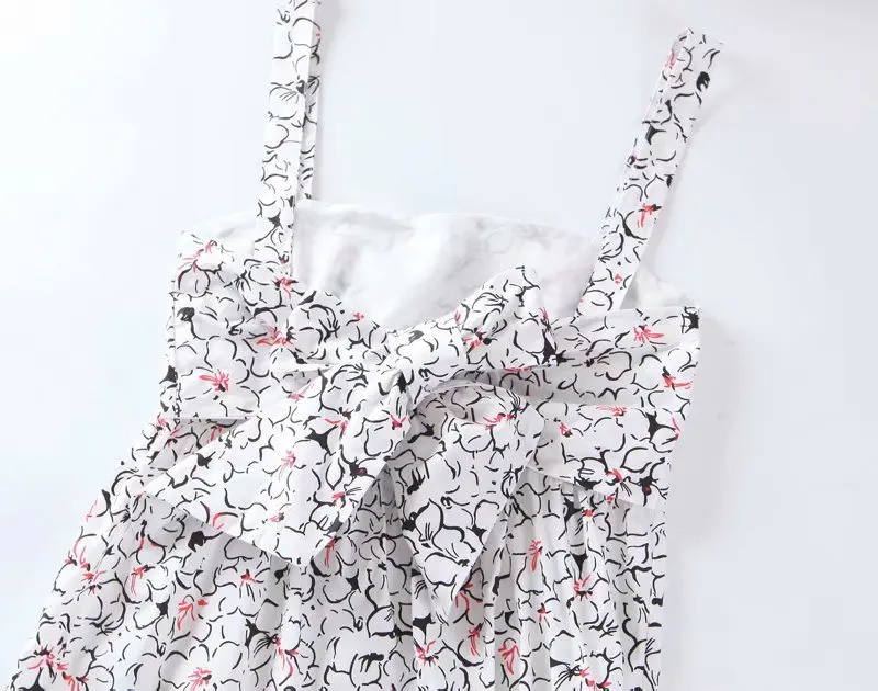 Fashion women XQ8-50-9369 European and American Wind Printed Suspended Dresses | Женская одежда
