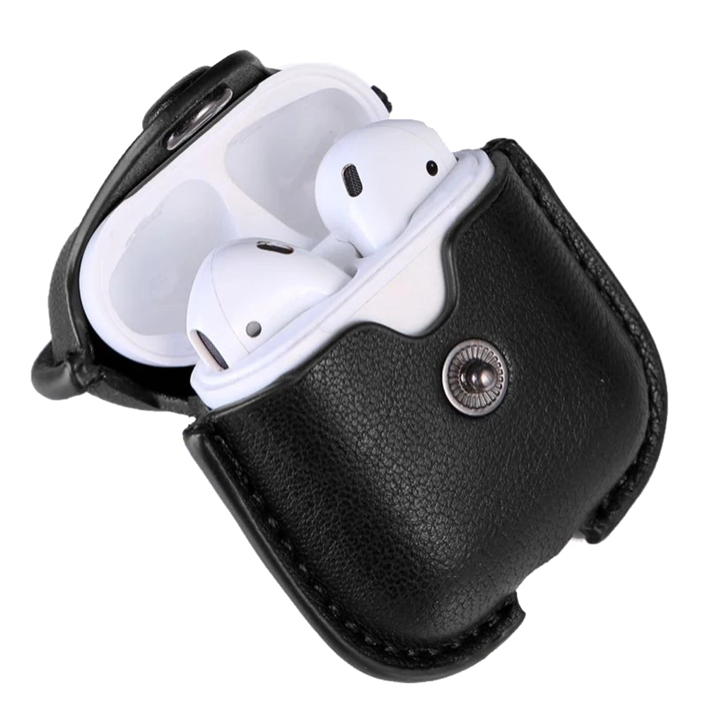 Мягкий чехол для Apple Airpods 2, аксессуары для iPhone AirPods, чехол для ключей, роскошная кожаная сумка для хранения, чехол для наушников с брелком