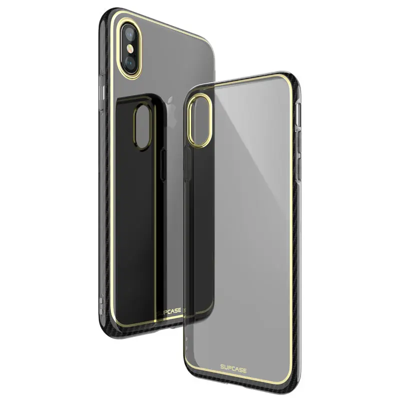 SUPCASE For iphone Xs Max Case UB Metro Premium Slim Soft TPU Plated Marble Clear Protective Back Cover iPhone X &amp XS |