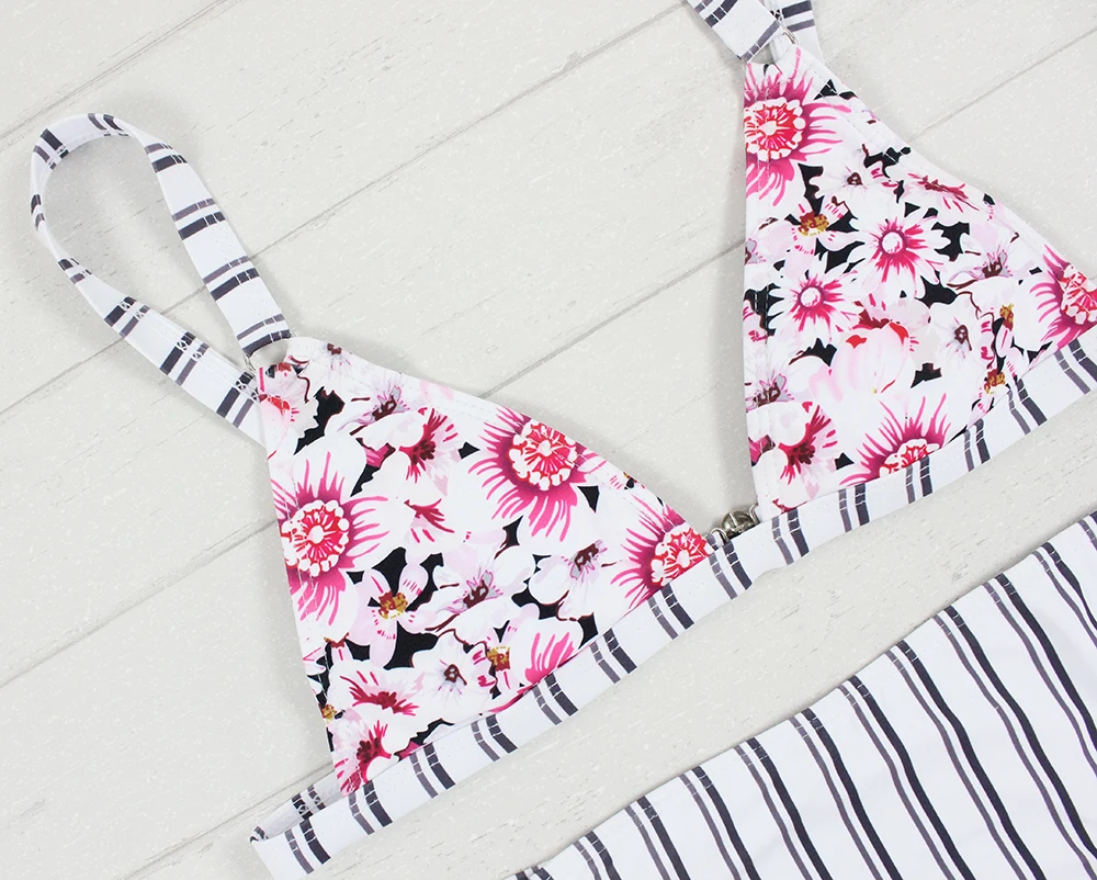 Floylyn 2017 хит сексуальное бикини с цветочным принтом женский купальник купальный