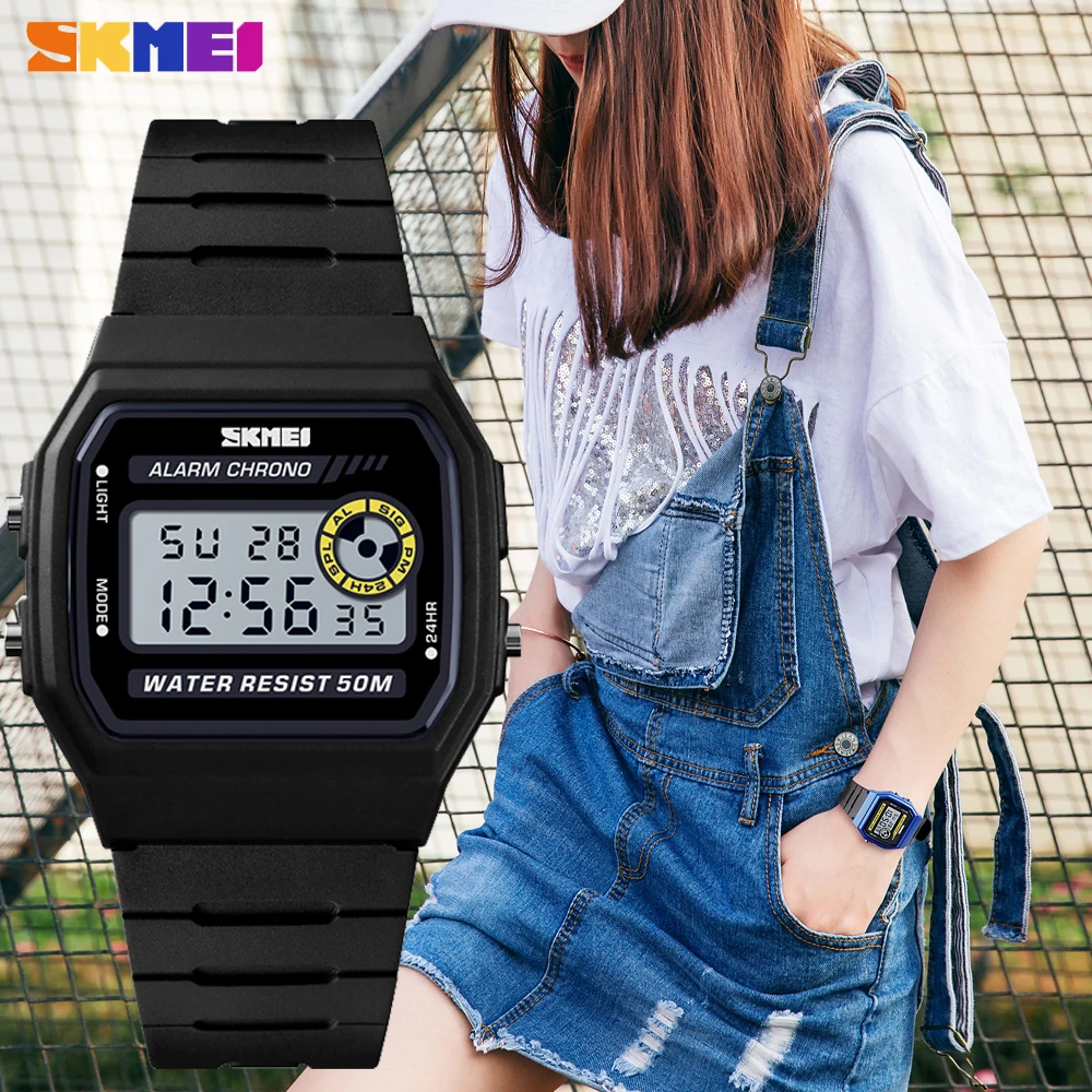 

SKMEI Brand Luxury Sports Watch Female Fashion Outdoor Chronograph Digital Waterproof Ladies Clock Women Wristwatch reloj mujer