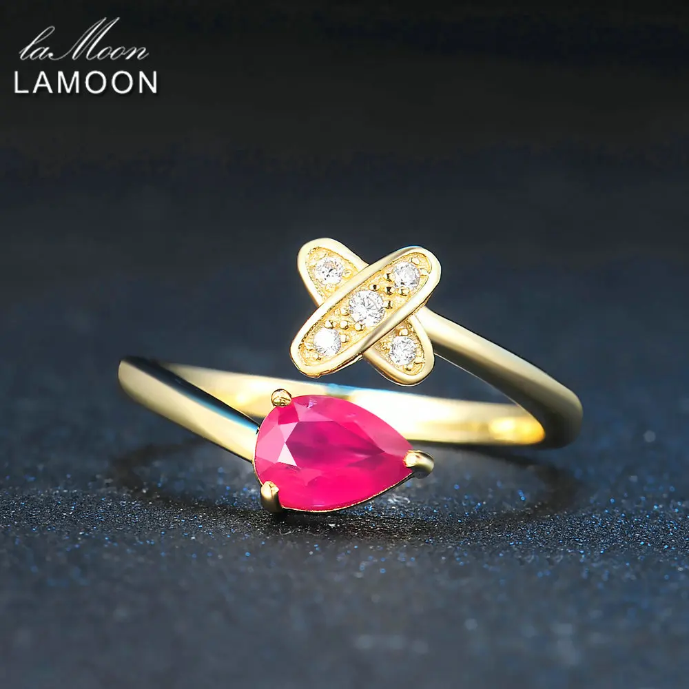 Женское кольцо из серебра 925 пробы с натуральным Рубином|fine jewelry|jewelry ruby ringsjewelry rings