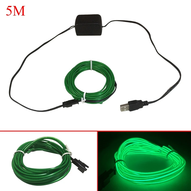 Гибкая неоновая Светодиодная лента с USB декоративная Водонепроницаемая LED