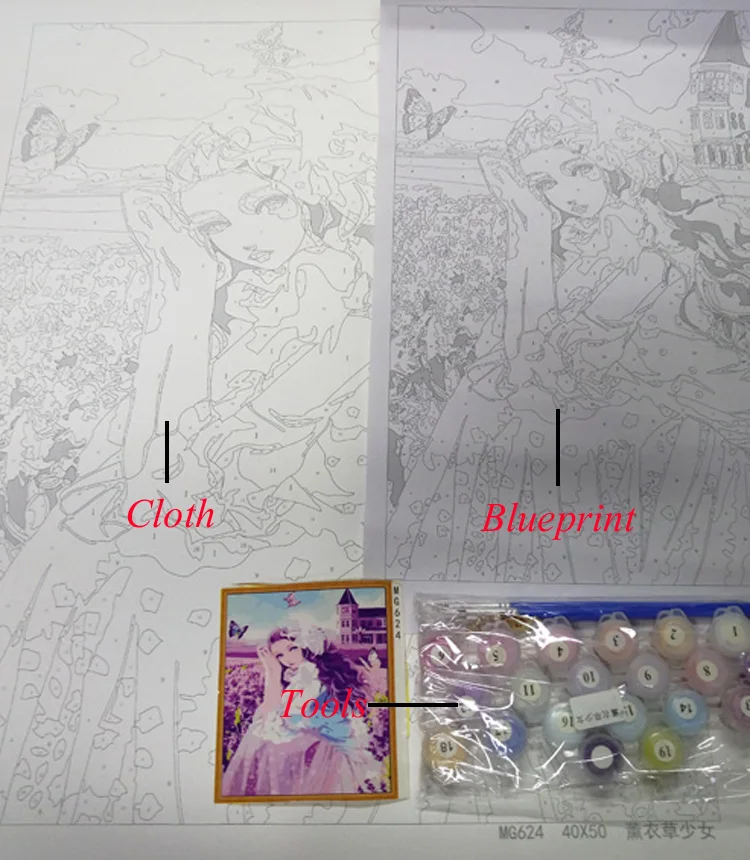 Картина без рамы по номерам цифровая картина маслом на холсте романтичная 40x50 см