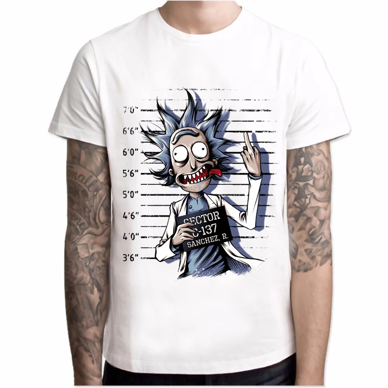Pickle Rick Футболка мужская And Morty новая аниме забавная футболка Летняя Рик Морти