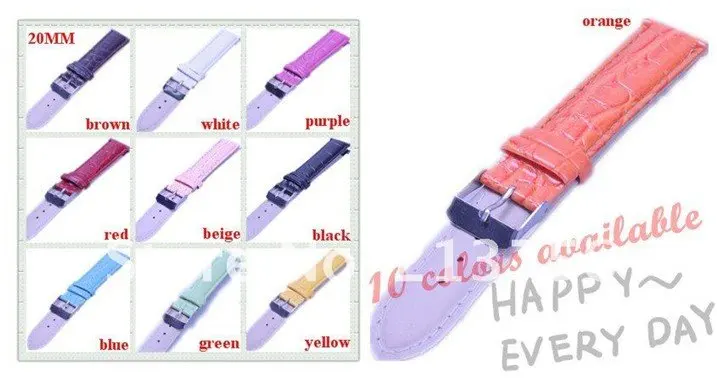 Лучшая цена оптовая продажа 40 шт 20 мм кожа имитация бамбукового зерна ремешки для