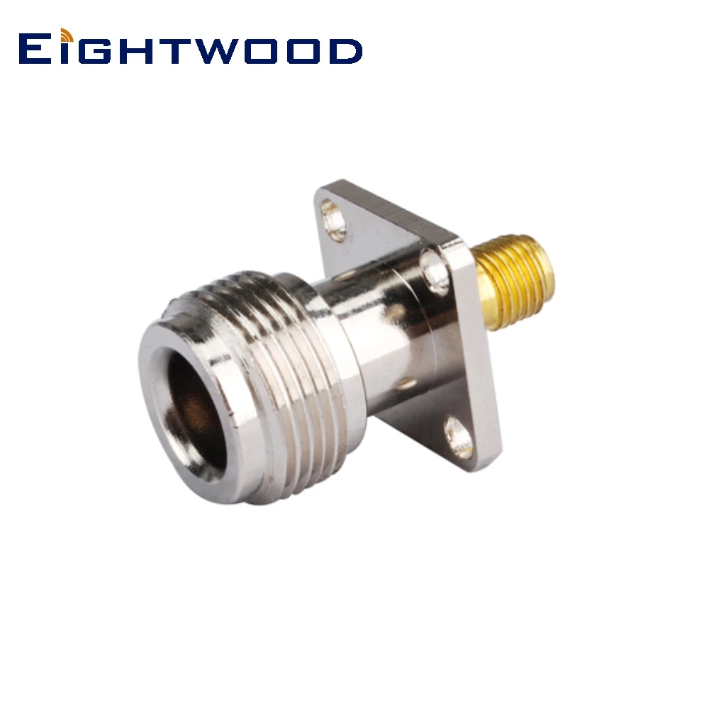 Eightwood 5 шт. SMA для N ВЧ коаксиальный переходник женский позолоченный разъем Женский