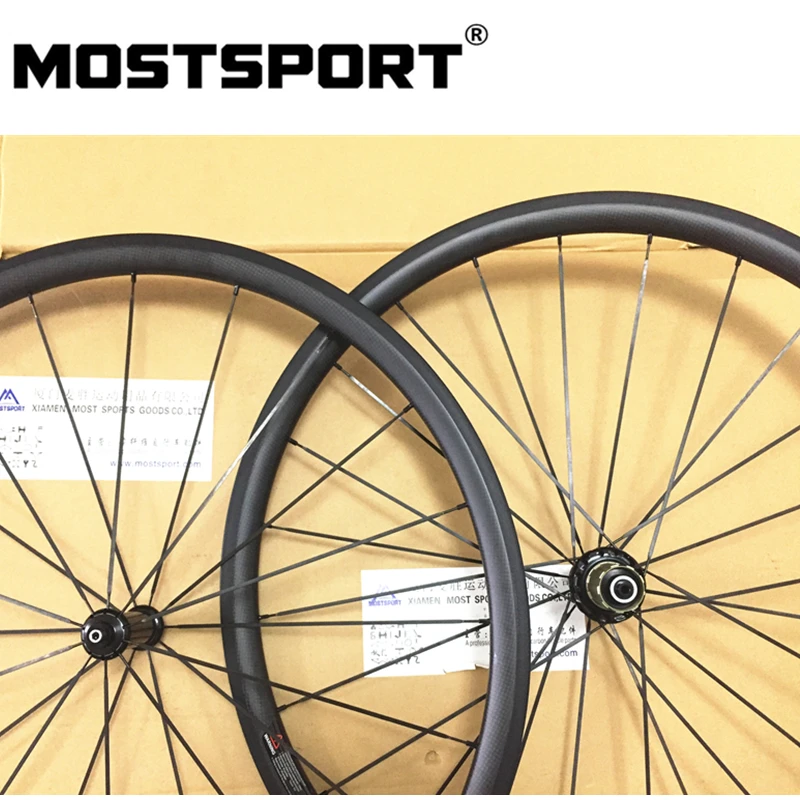 MOSTSPORT 30 мм клинчерные/бескамерные готовые карбоновые колеса с прямым тяговым