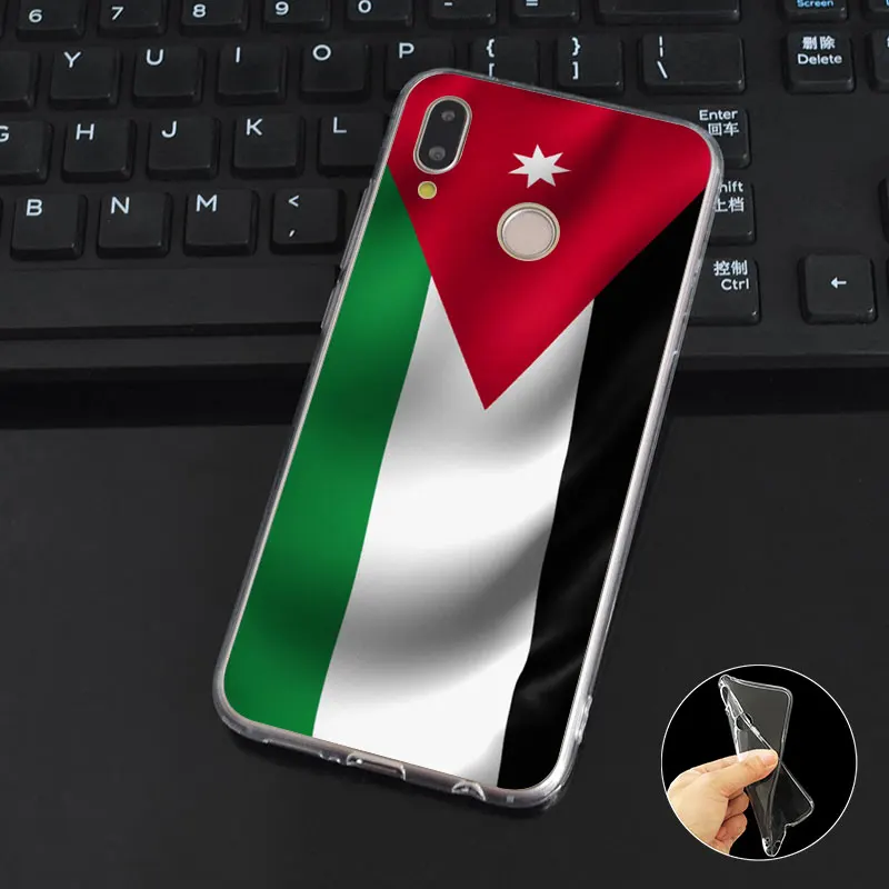 Чехол из мягкого силикона TPU с флагом Палестины для Huawei P8 P9 P10 P20 P30 Lite Pro P Smart Plus 2017 2019.