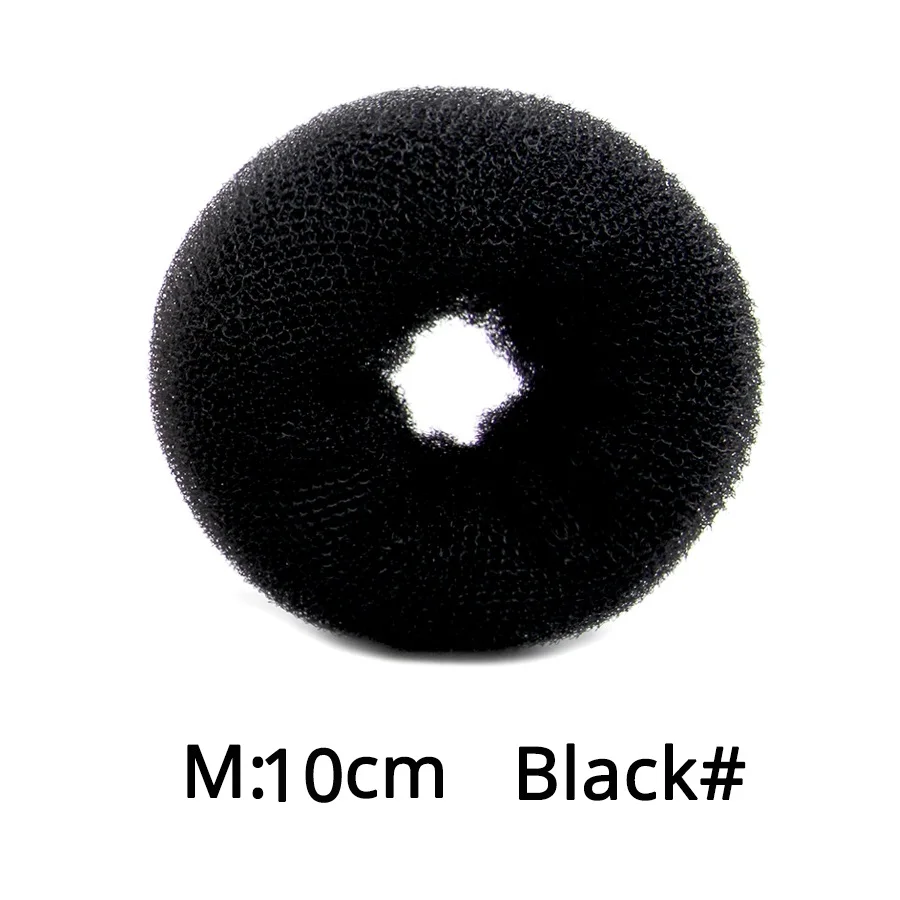 M Black Leeons S/M/L машина для изготовления булочек для волос, аксессуары для волос, инструменты для укладки, сделай сам, волшебная булочка, французский инструмент для волос, 3 цвета - Цвет: M Black