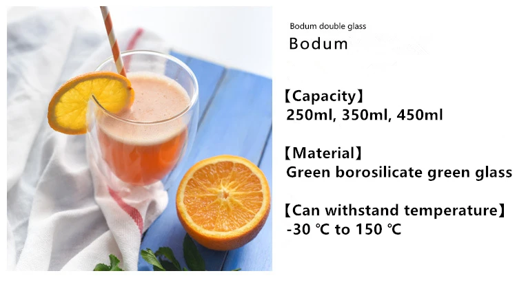 Горячая Канада Tasse Bodum Чашки Стекло высокой бора кремния двухэтажные цветок сосуд прозрачные кружка с двойными стенками Очки