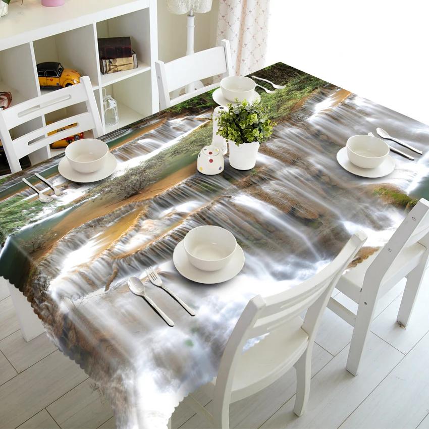 3D скатерть из полиэстера с изображением арбуза фруктов Пылезащитная