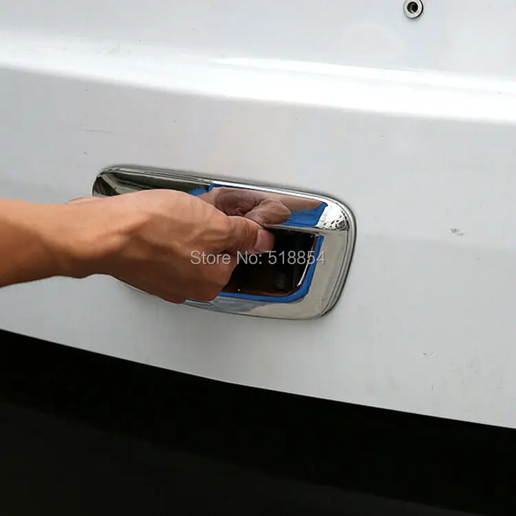 Подходит для 2013 CHEVROLET TRAX TRACKER хром задний багажник BOOT двери Крышка гарнир отделка багажника полосы аксессуары