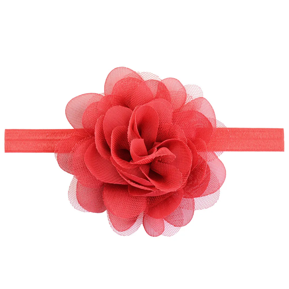 1 шт. Детские волосы для девочек аксессуары эластичная лента шифоновая повязка на