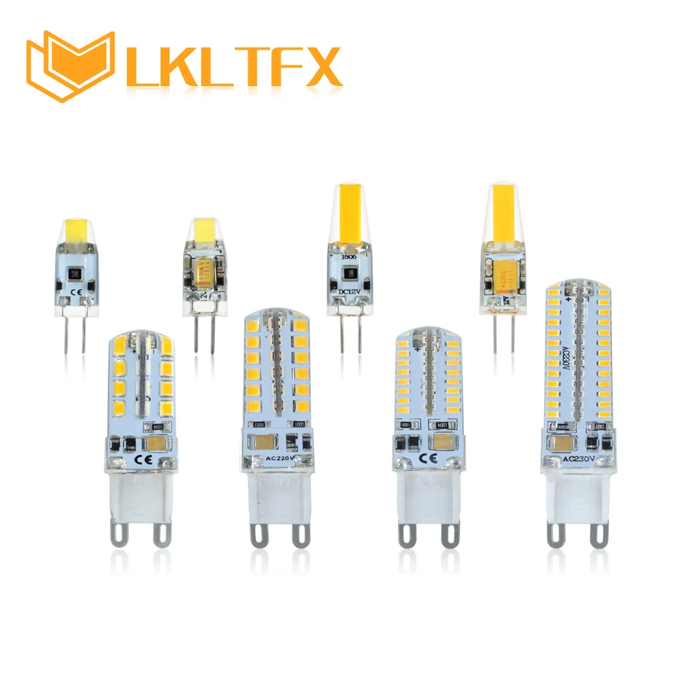 LKLTFX G4 G9 Светодиодная лампа 1 Вт 2 3 мини AC 220 В DC 12 прожекторная люстра