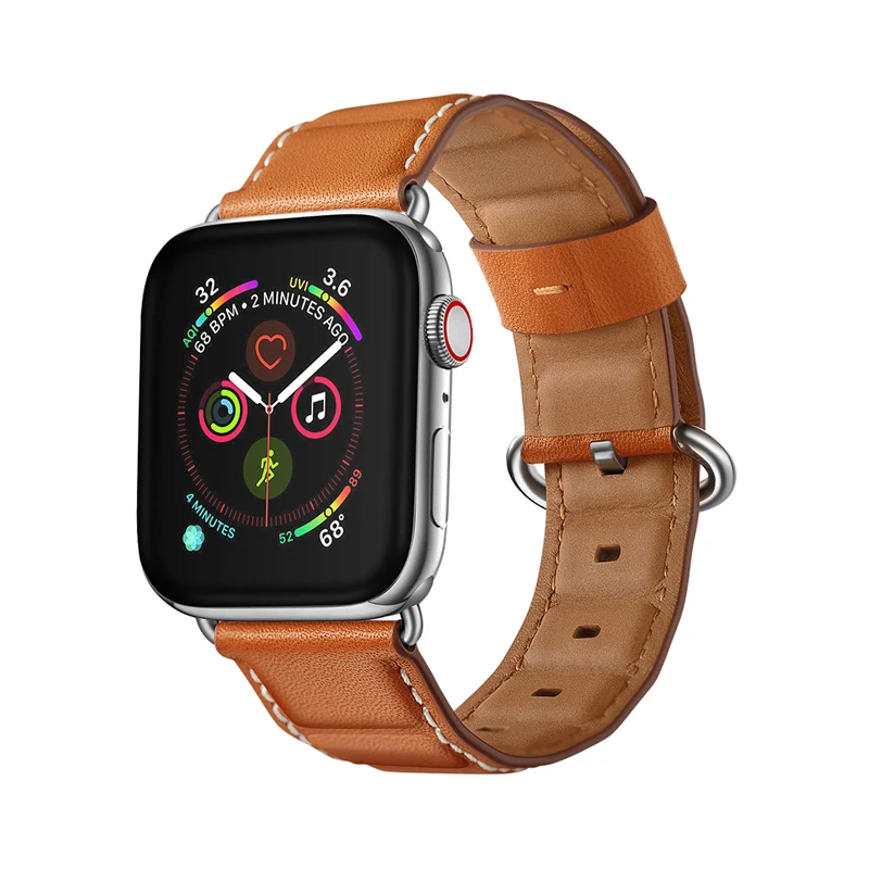 Ремешок из натуральной кожи для apple watch band 42 мм 38 44 40 браслет высокого качества iwatch