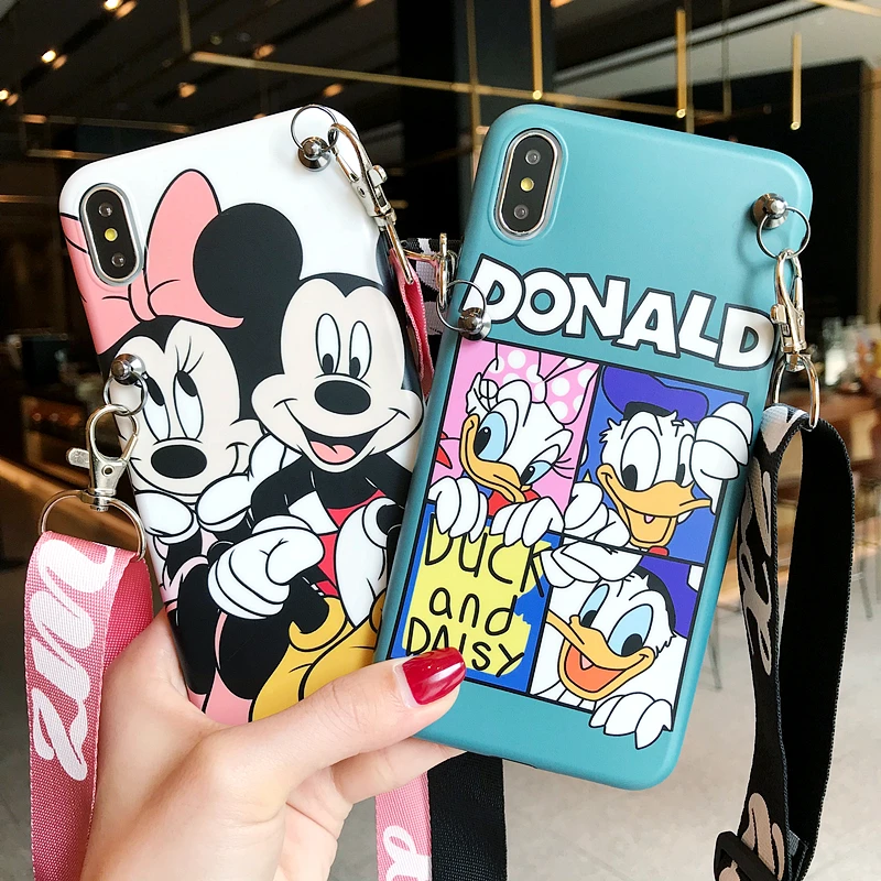 Для iPhone XS max милый мультяшный чехол, Дейзи Дональд мягкая задняя крышка для iPhone 8plus X XR 7 7plus 6 6S 6P чехол для телефона