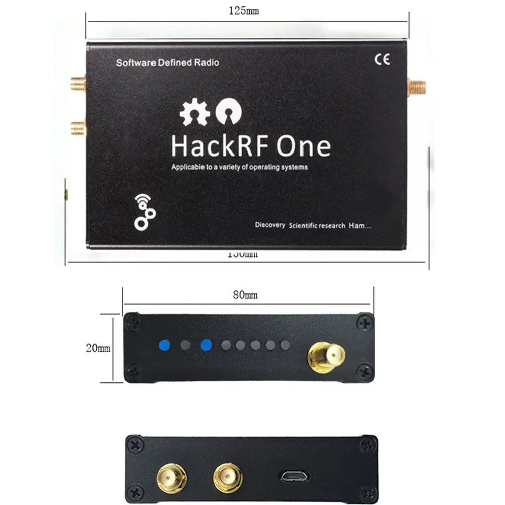 Платформа HackRF One usb для приема сигналов RTL SDR программно определяемое радио 1 МГц до