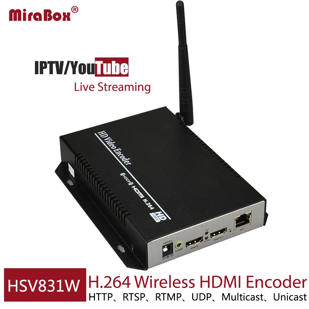 DHL EMS Бесплатная доставка MPEG4 H.264 беспроводной HDMI энкодер для IPTV/ONVIF/RTMP HD видео