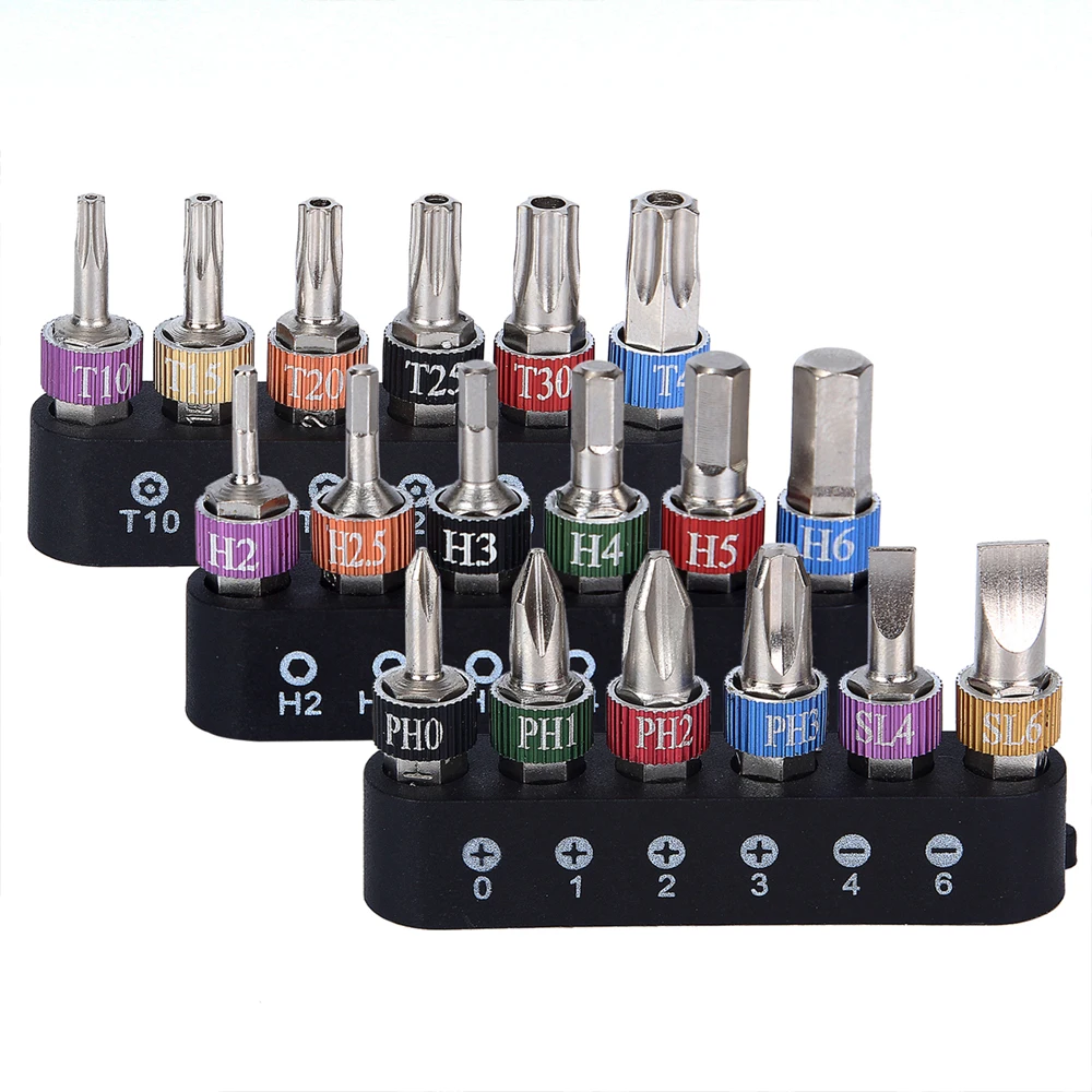 19 шт. Портативный Магнитная ключ S2 отвертки биты 1/4 &quothex хвостовик с philips слот