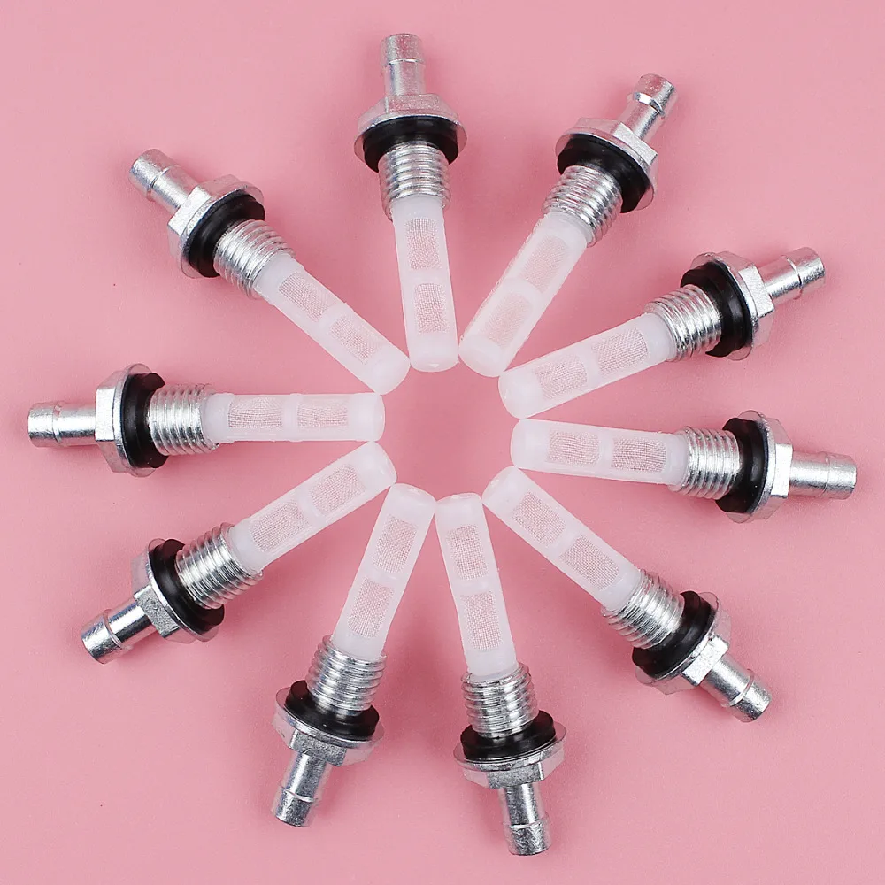 10pcslot fuel tank filter joint for honda gx120 gx140 gx160 gx240 gx270 gx340 gx390 engine motor part free global shipping