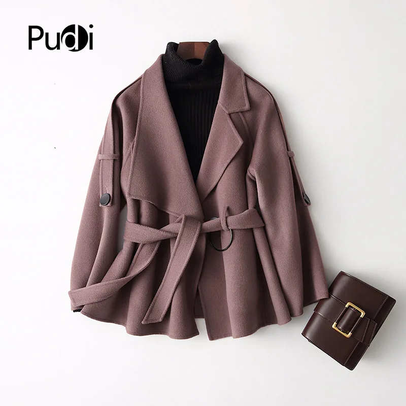 PUDI A37149 Женская Осенняя/зимняя новая модная шерстяная куртка женская короткая стильная шерстяная куртка для отдыха