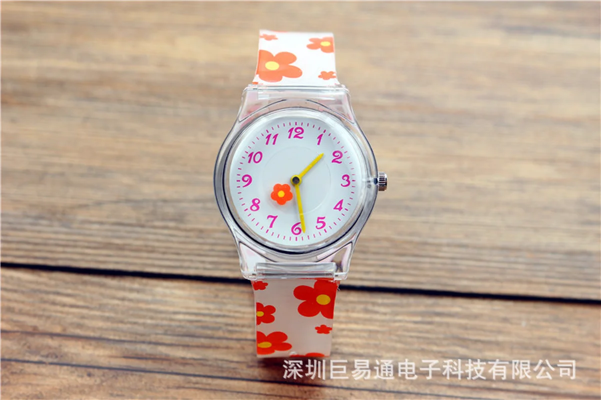 Детские нетоксичные водонепроницаемые желе-часы с защитой окружающей среды для